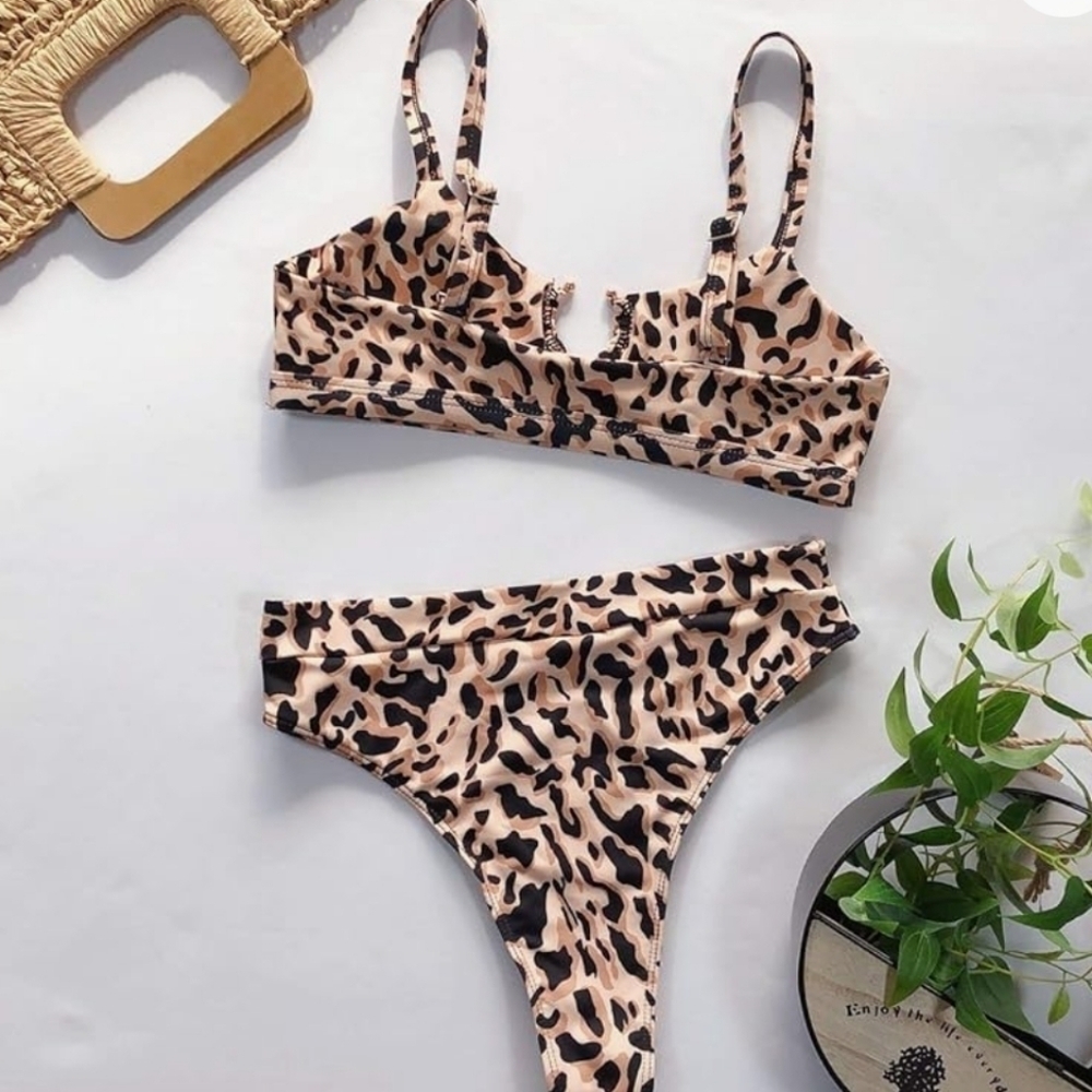 EJsoyo Women Bikini Sexy Print Swimsuit NWT Size L  12-14 - Picture 5 of 9